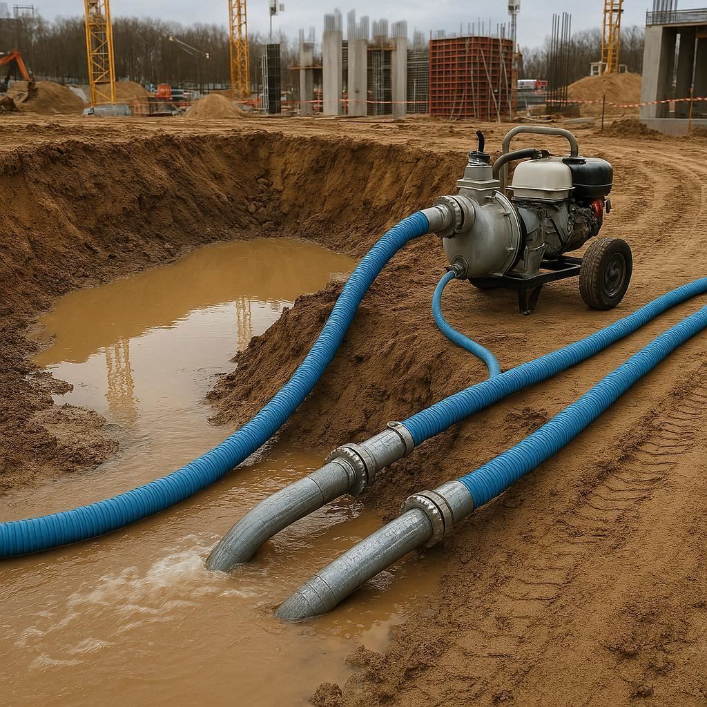Водопонижение и осушение котлована в Металлострое